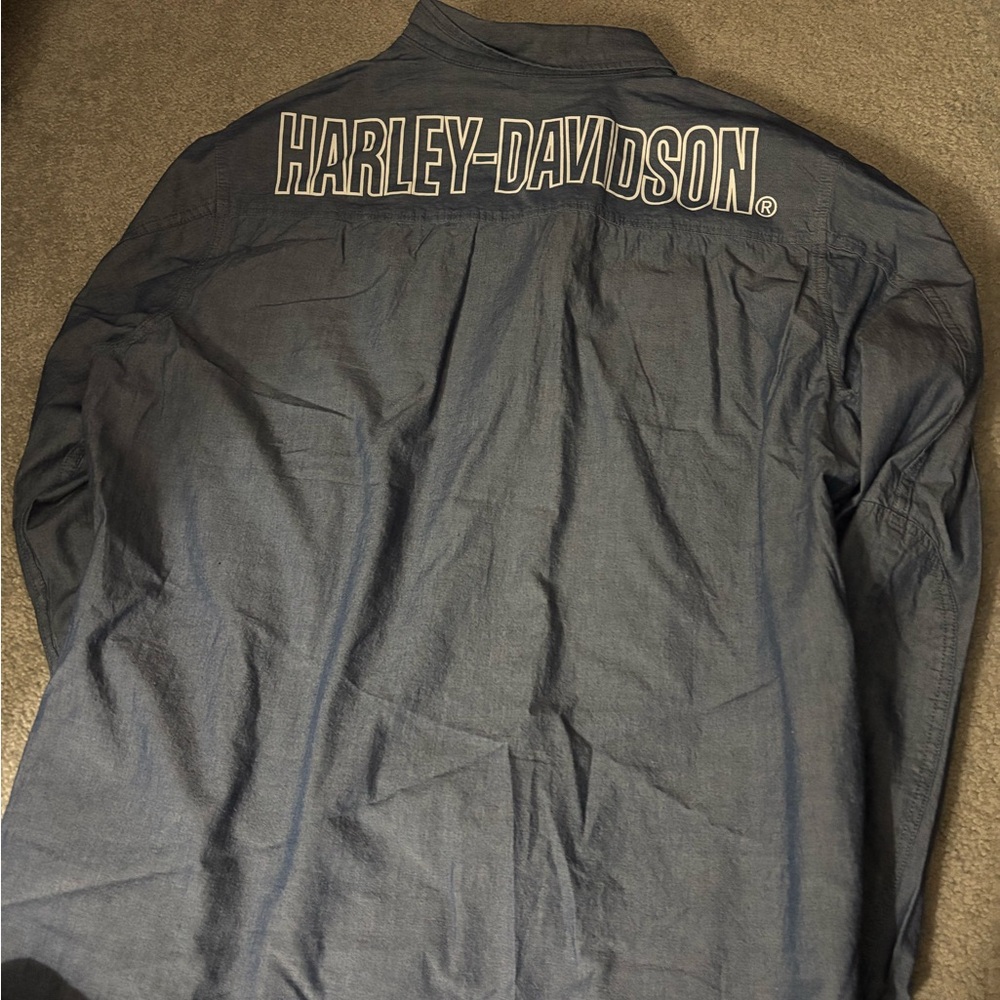 Harley-Davidson Denim Blue Slim Shirt